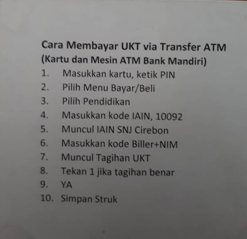 UKT ATM