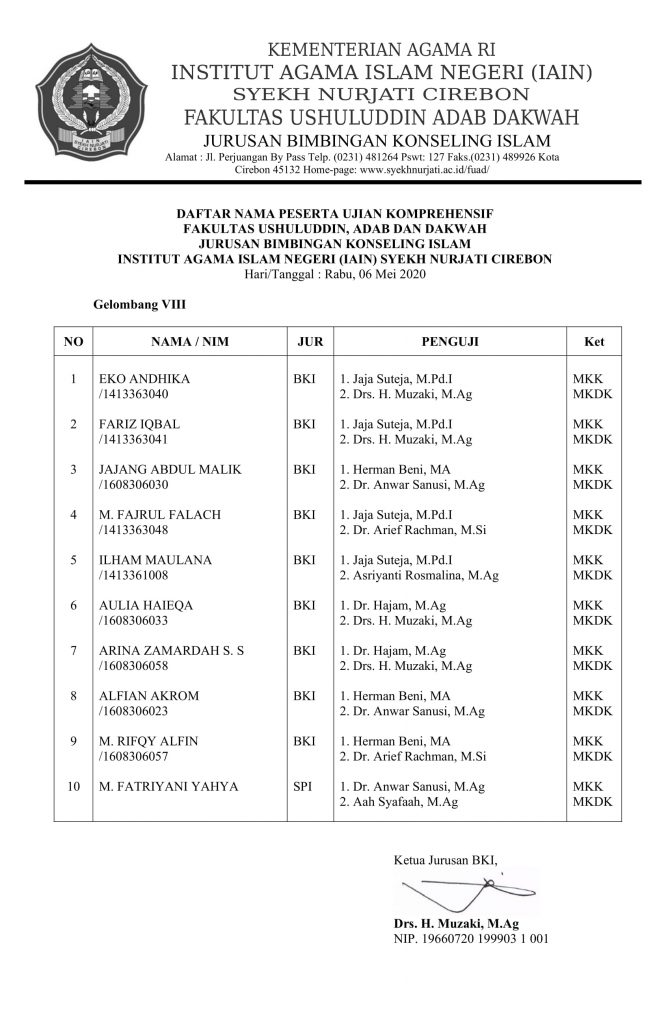 Jadwal Komprehensif-1