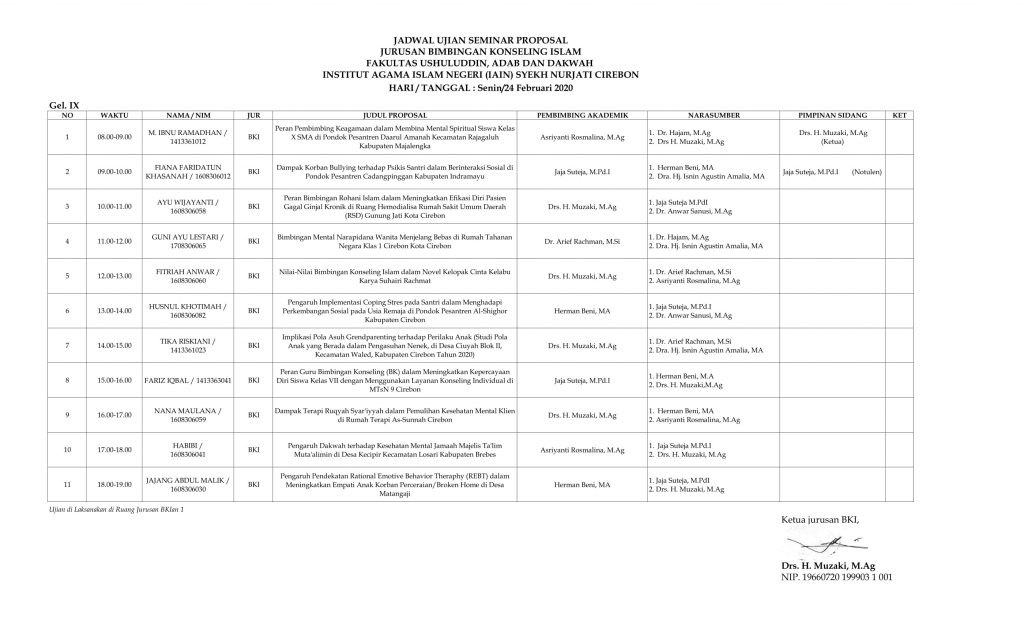 JADWAL SEMPROP 24Feb